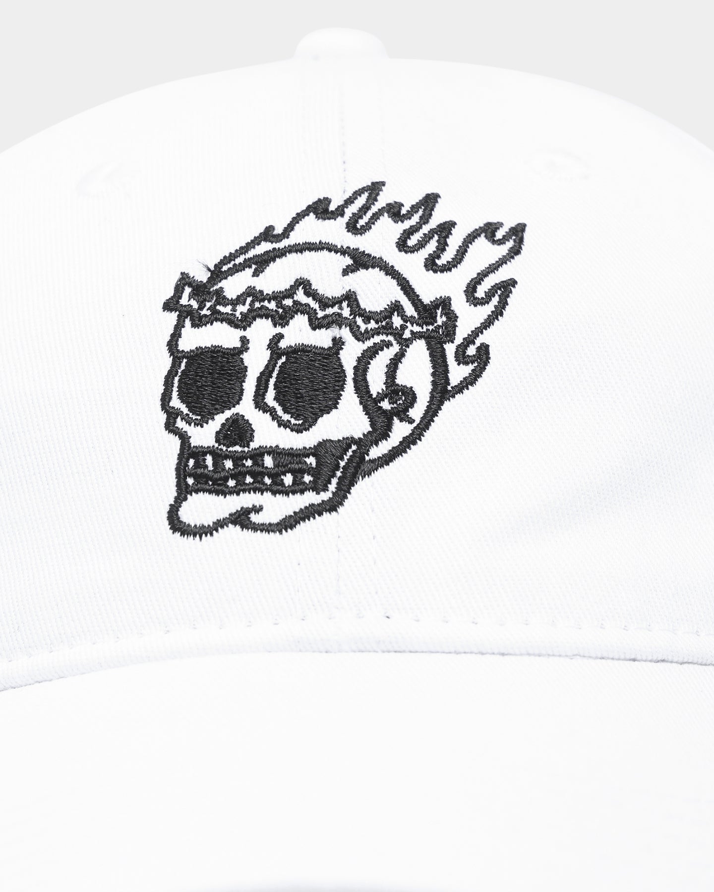 Rats Get Fat Rats Flame Skull Strapback White