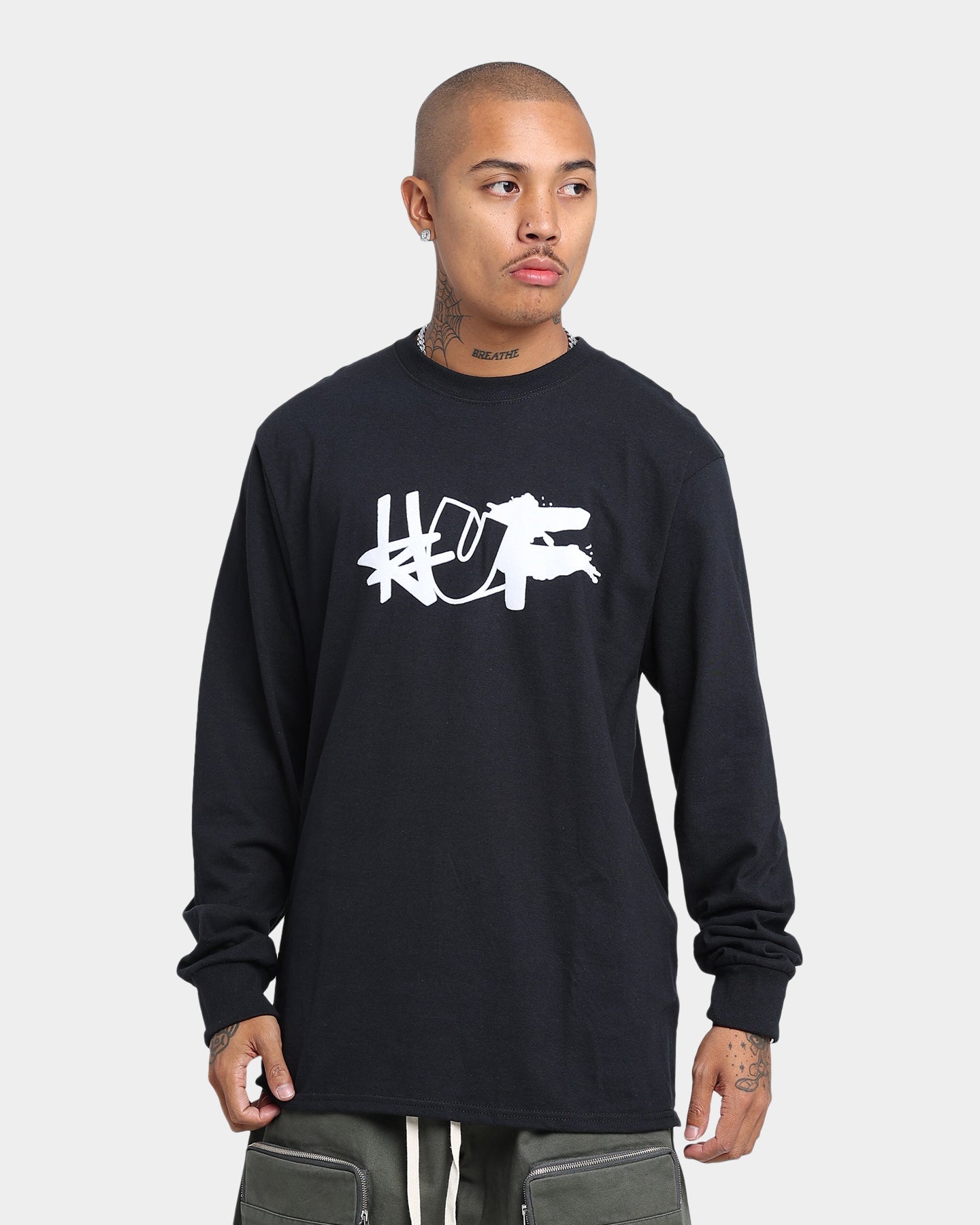 HUF Haze Remix Long Sleeve T-Shirt Black