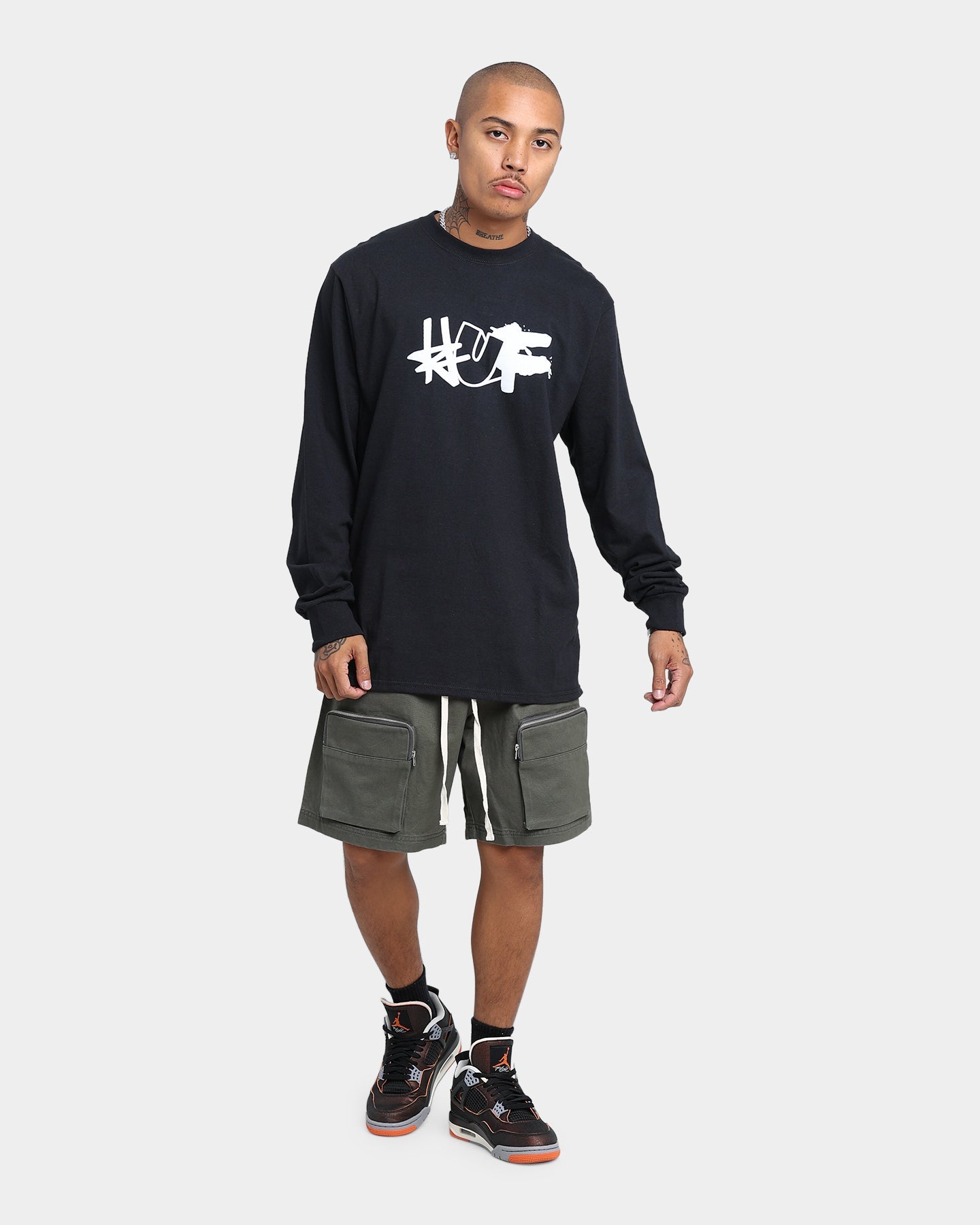 HUF Haze Remix Long Sleeve T-Shirt Black