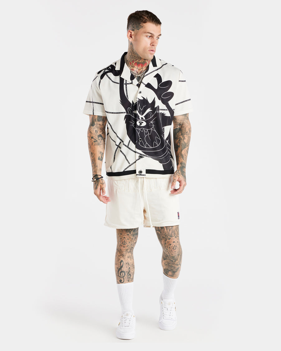 Sik Silk Space Jam x SIK SILK Mesh Shorts Ecru