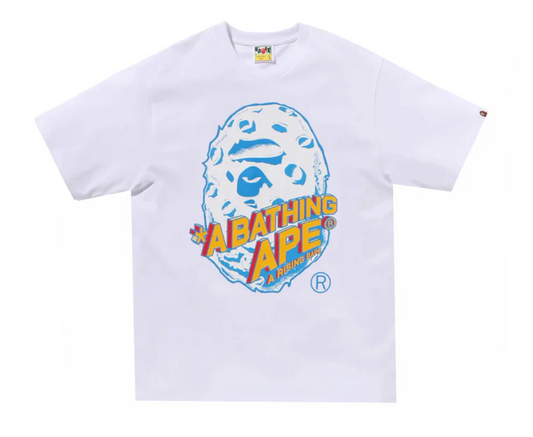 BAPE Moon Ape Head Tee 'White'