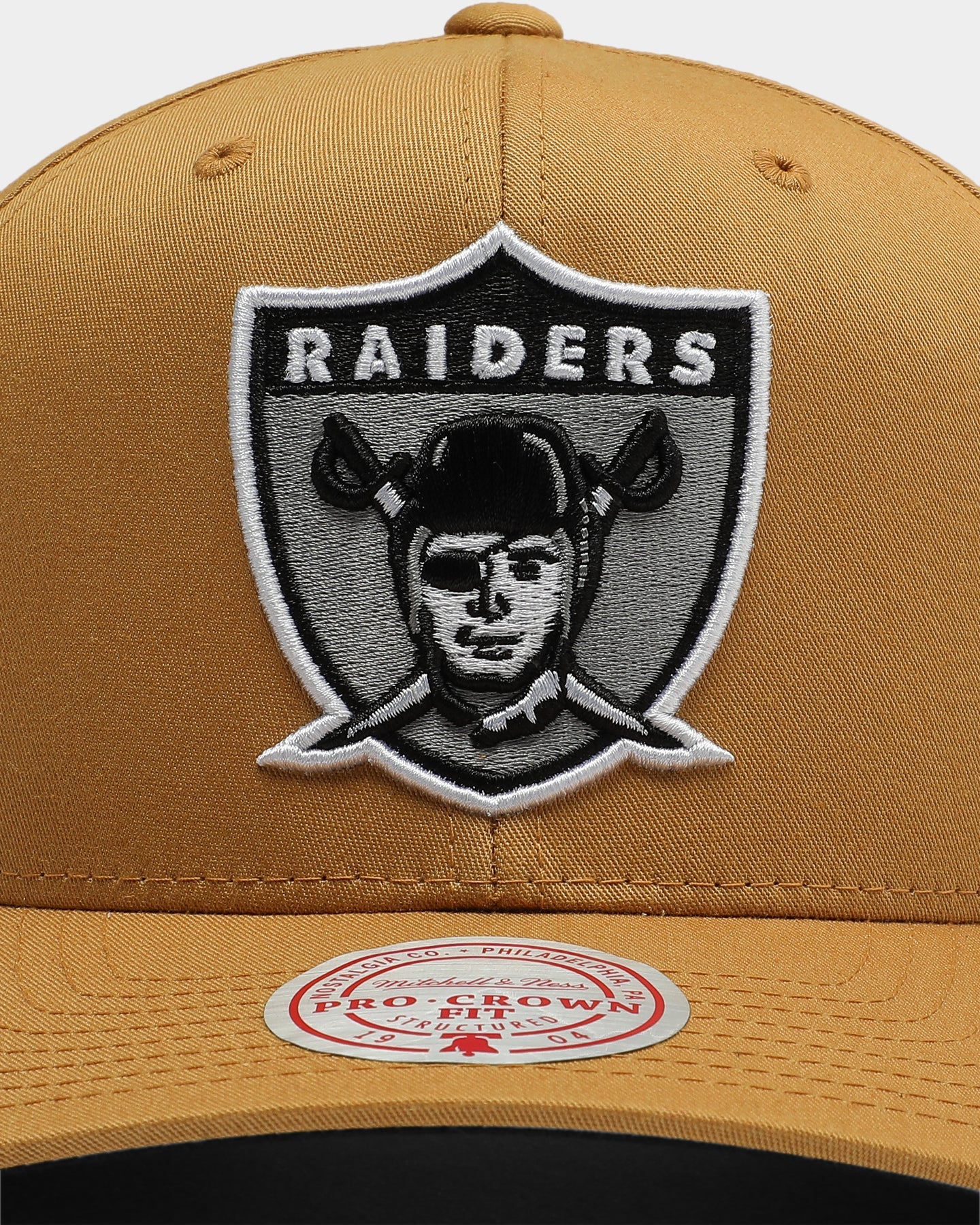 Mitchell & Ness Raiders Cotton Pro Crown Snapback Curry