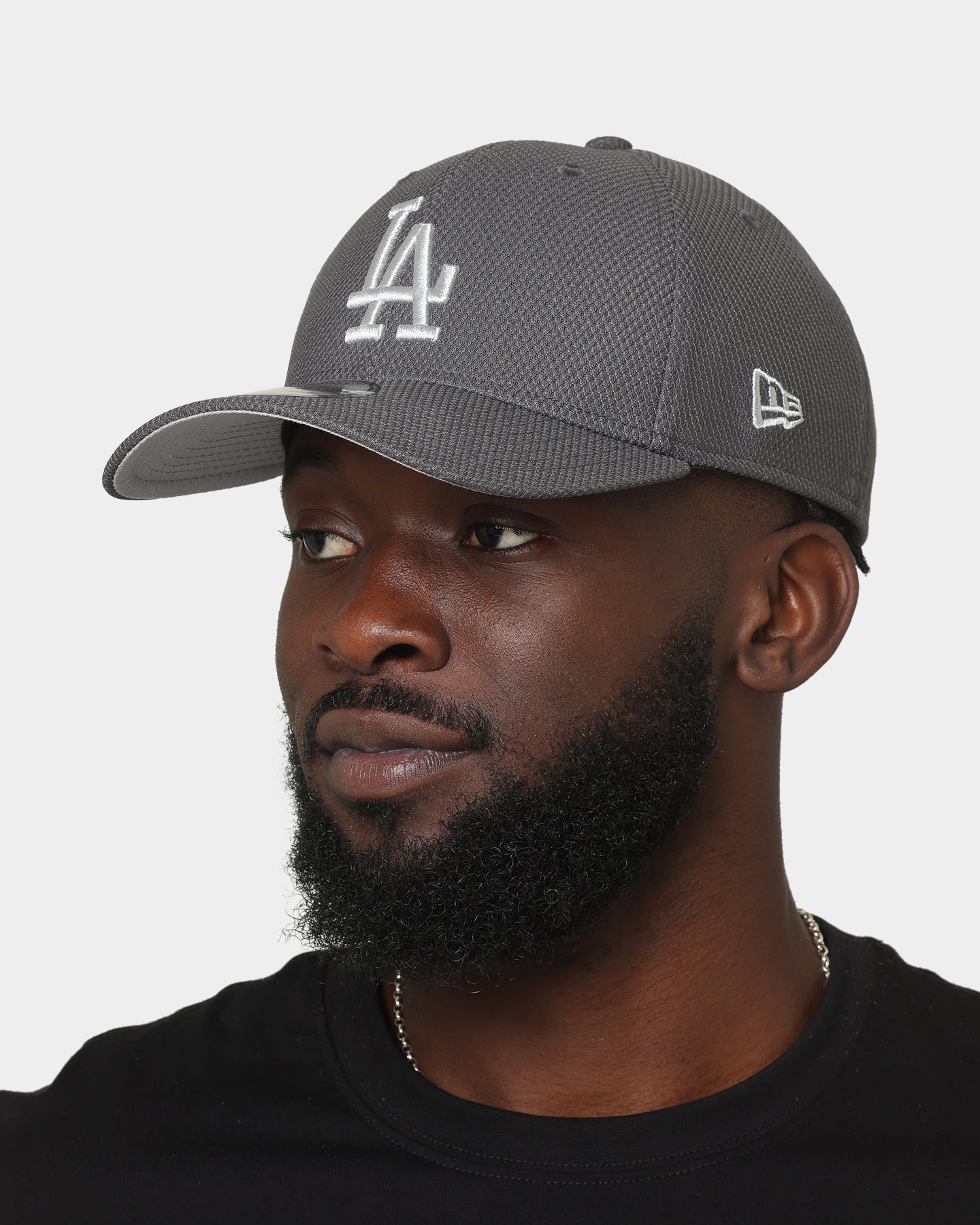 New Era Los Angeles Dodgers 39THIRTY Graphite Mesh Fitted Black/Grey