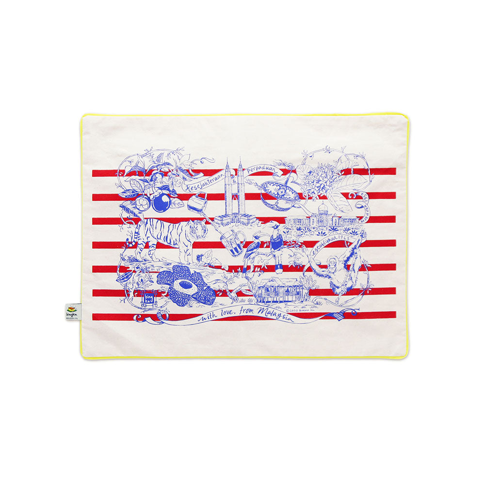 Malaysia Day Cushion  (Red Stripe)