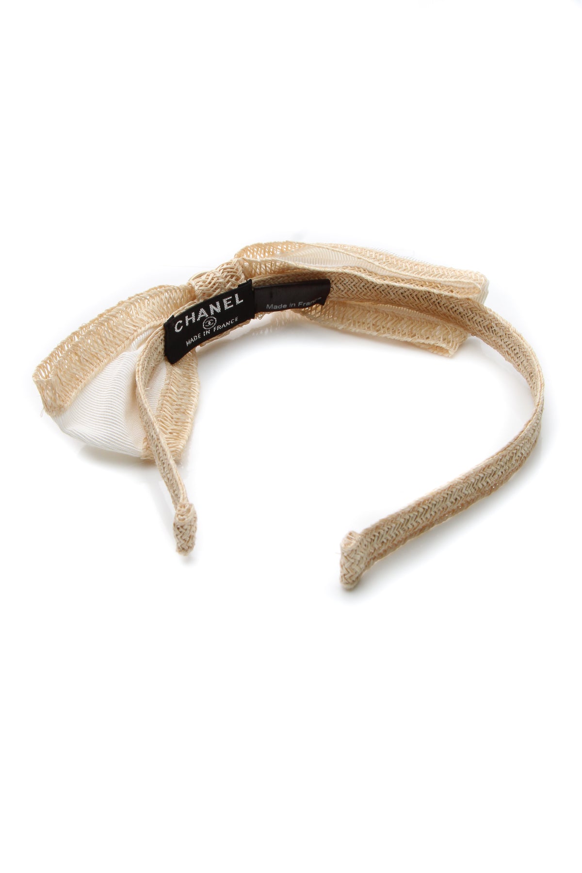 Raffia Bow Headband