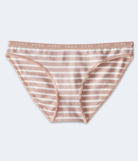 Aeropostale Striped Logo Bikini