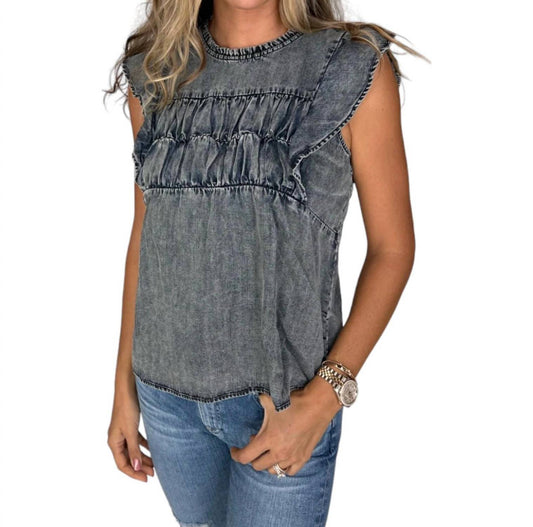 Filomena Top In Ink Wash