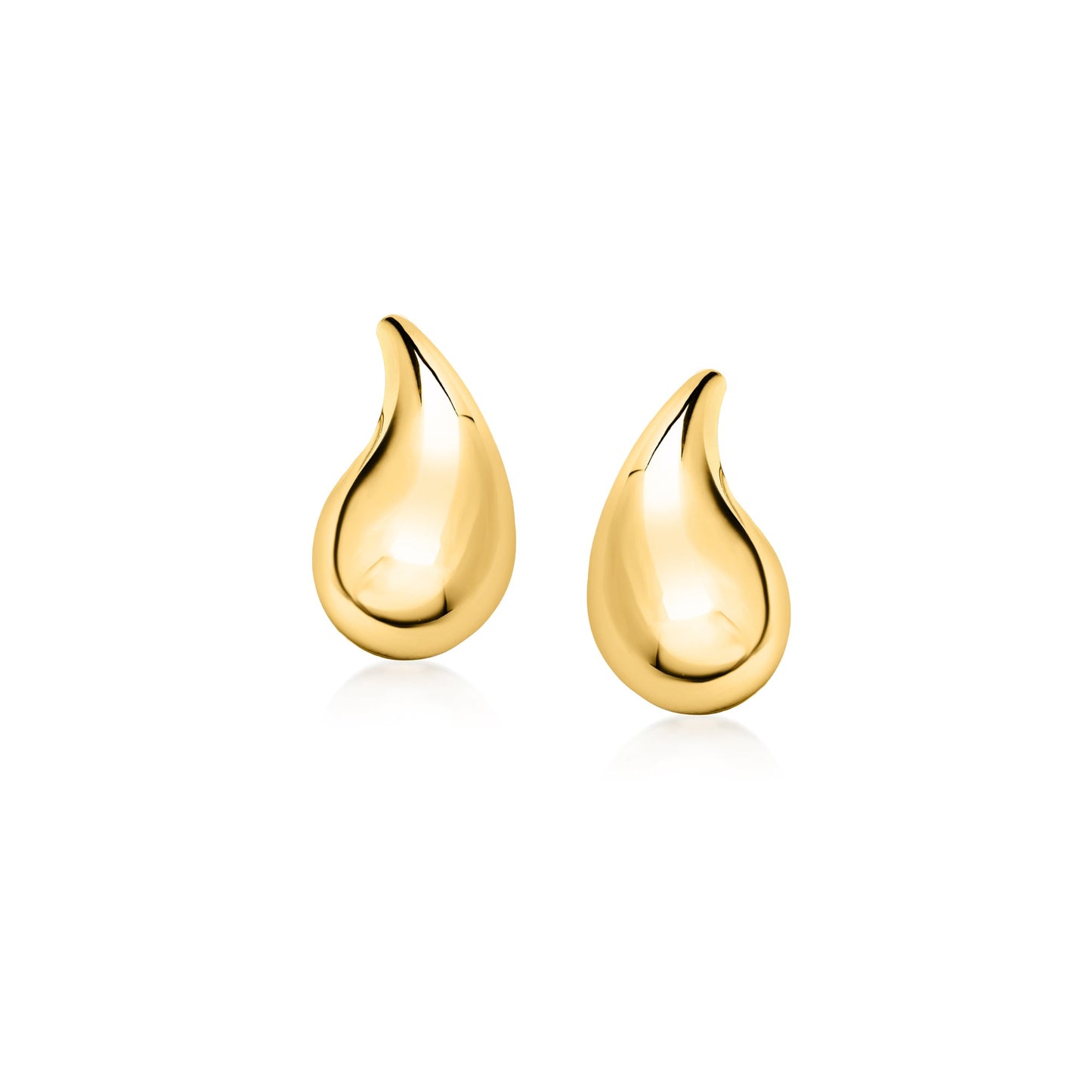 RS Pure by Ross-Simons 14kt Yellow Gold Mini Teardrop Earrings