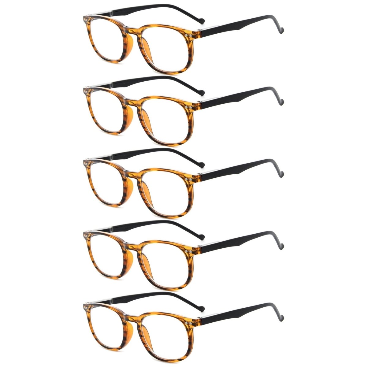 5 Pack Retro Oval Reading Glasses R065