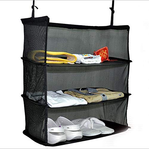 Portable Stow-N-Go Portable Suitcase Shelves Hanging Luggage Packing Organizer