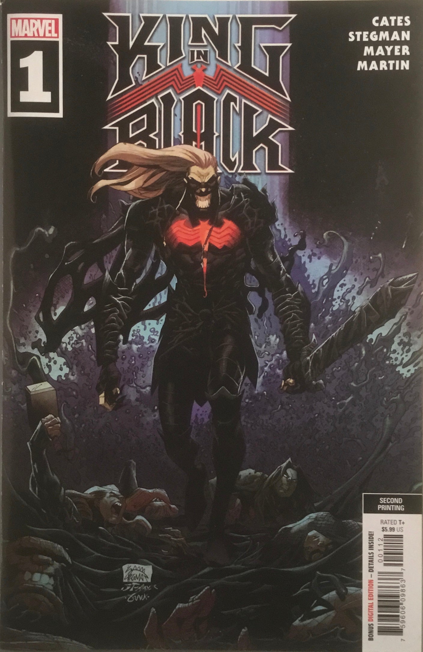 KING IN BLACK # 1 SECOND PRINTING