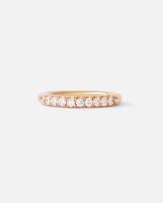 Round Band / Pave 9 Diamonds