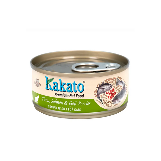 Kakato Complete Diet Tinned Food - Tuna, Salmon & Goji Berries 70g