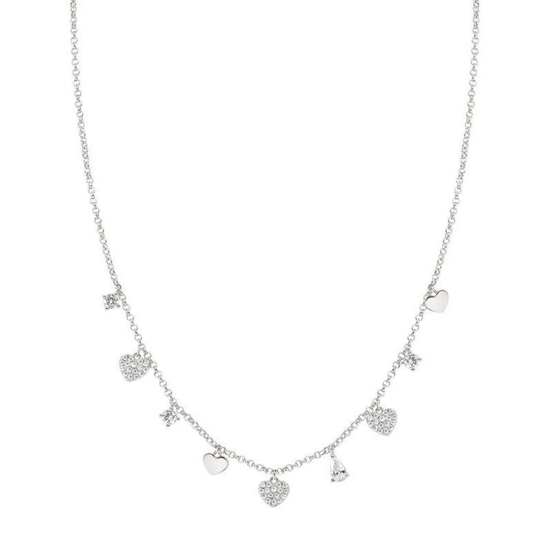 Nomination Lucentissima Necklace, Mixed Pendants, White Cubic Zirconia, Silver