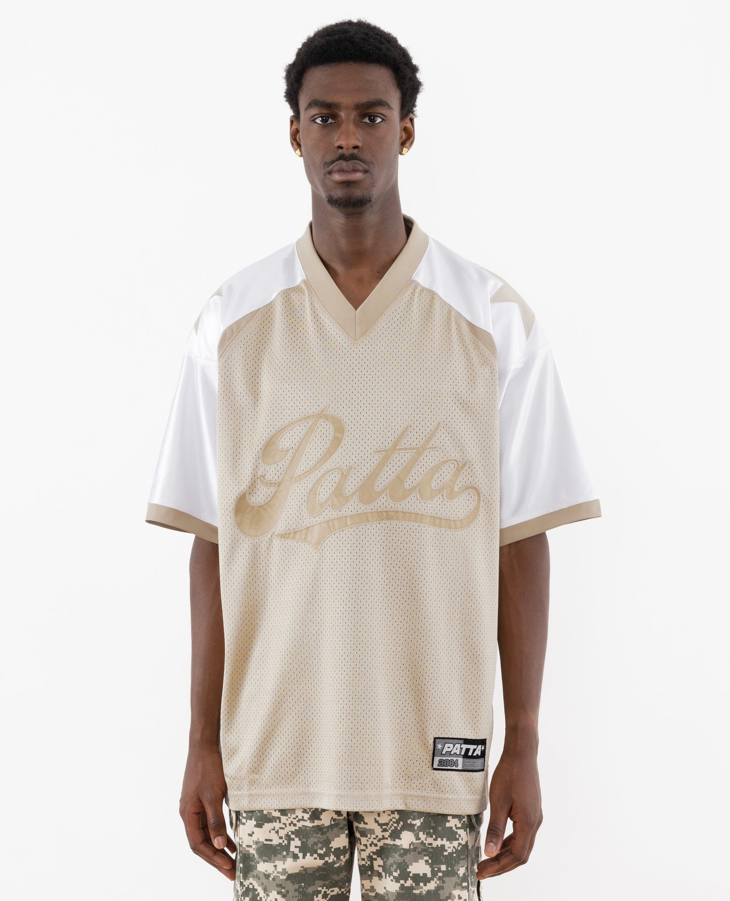 Patta Respect Football Jersey (Cement/White)