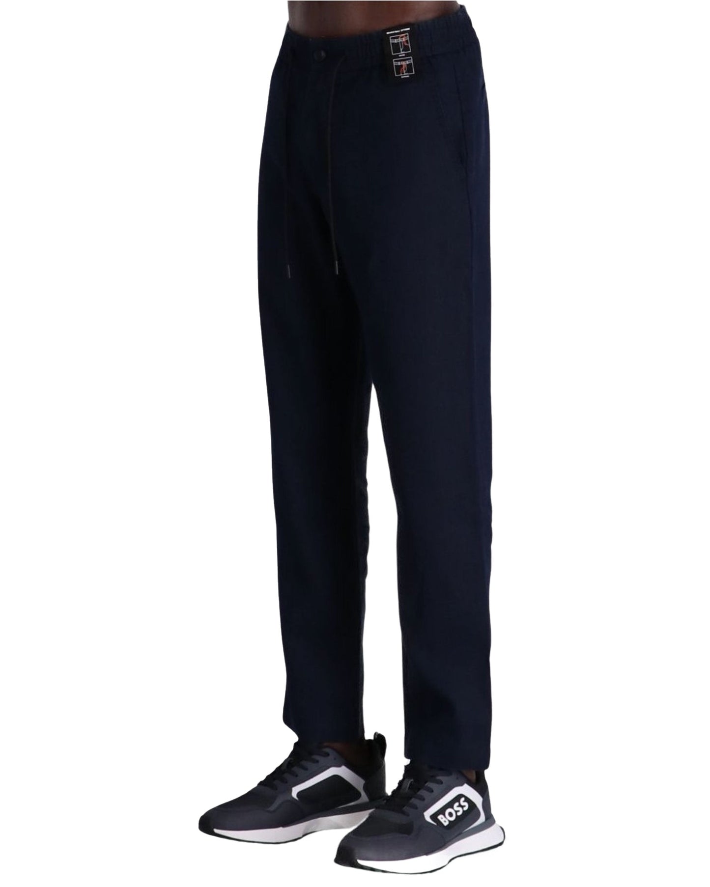 Pantalone Uomo Boss Sanderson Lino Blu