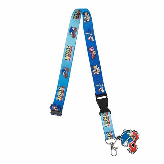 SONIC THE HEDGEHOG SPEED LANYARD w/ ID HOLDER & CHARM