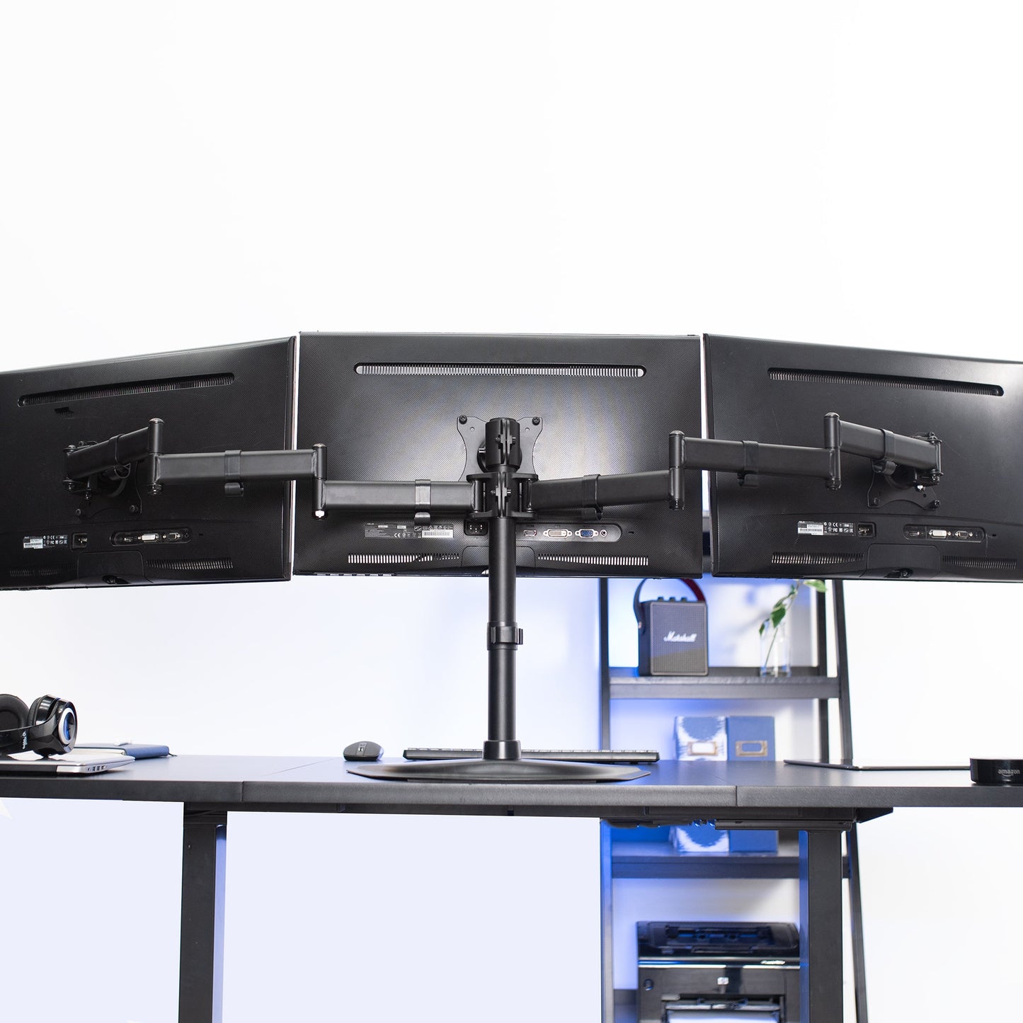 Triple Monitor Desk Stand