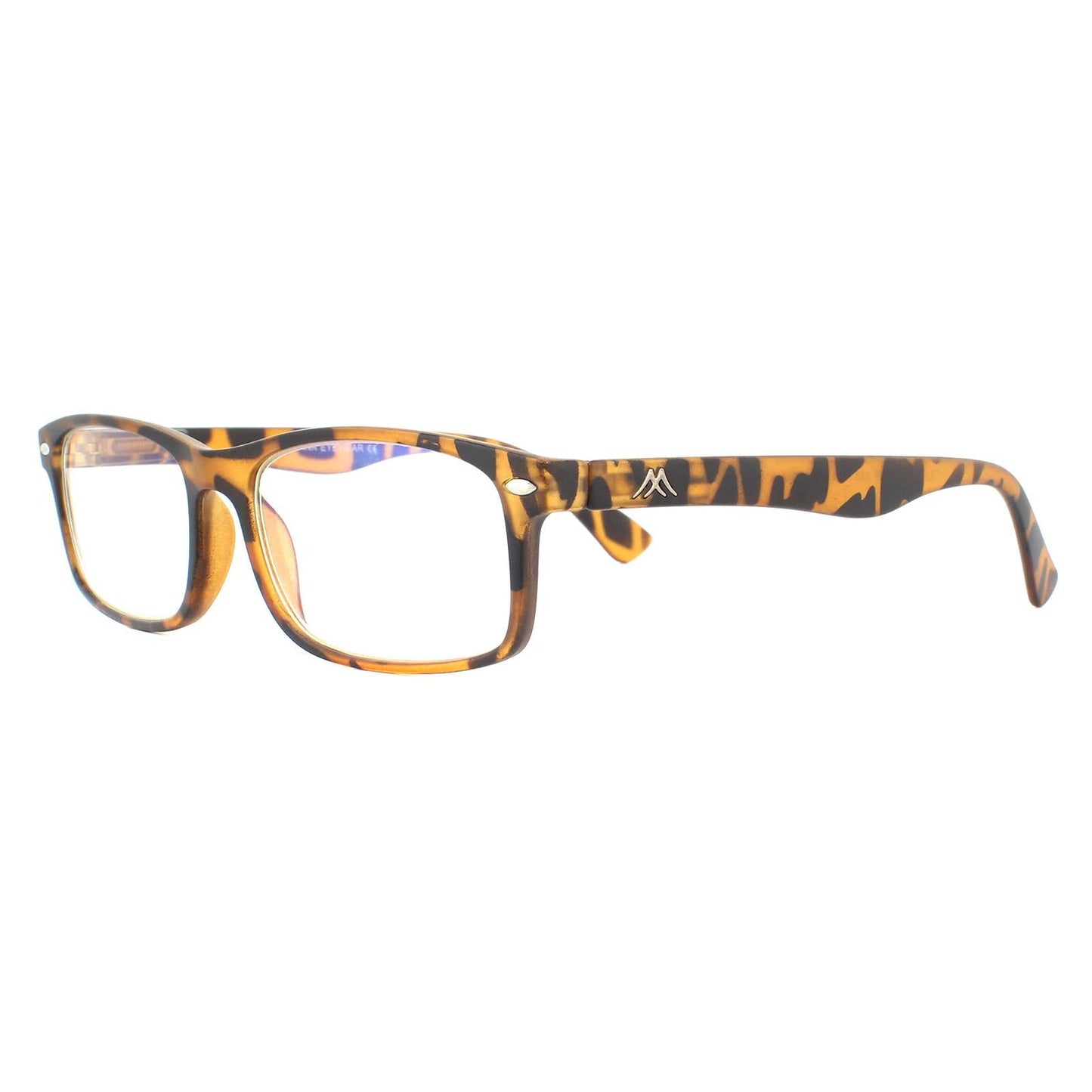 Montana Reading Glasses BLF83-A Matte Turtle Brown Blue Light Block +2.50