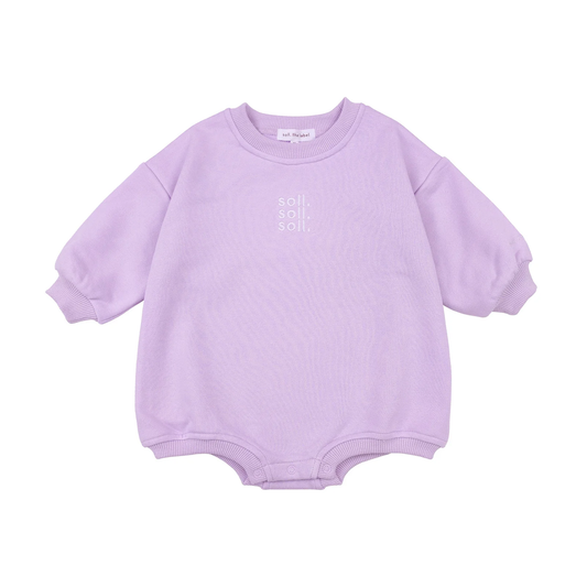 KIDS FRENCH TERRY ONESIE LILAC