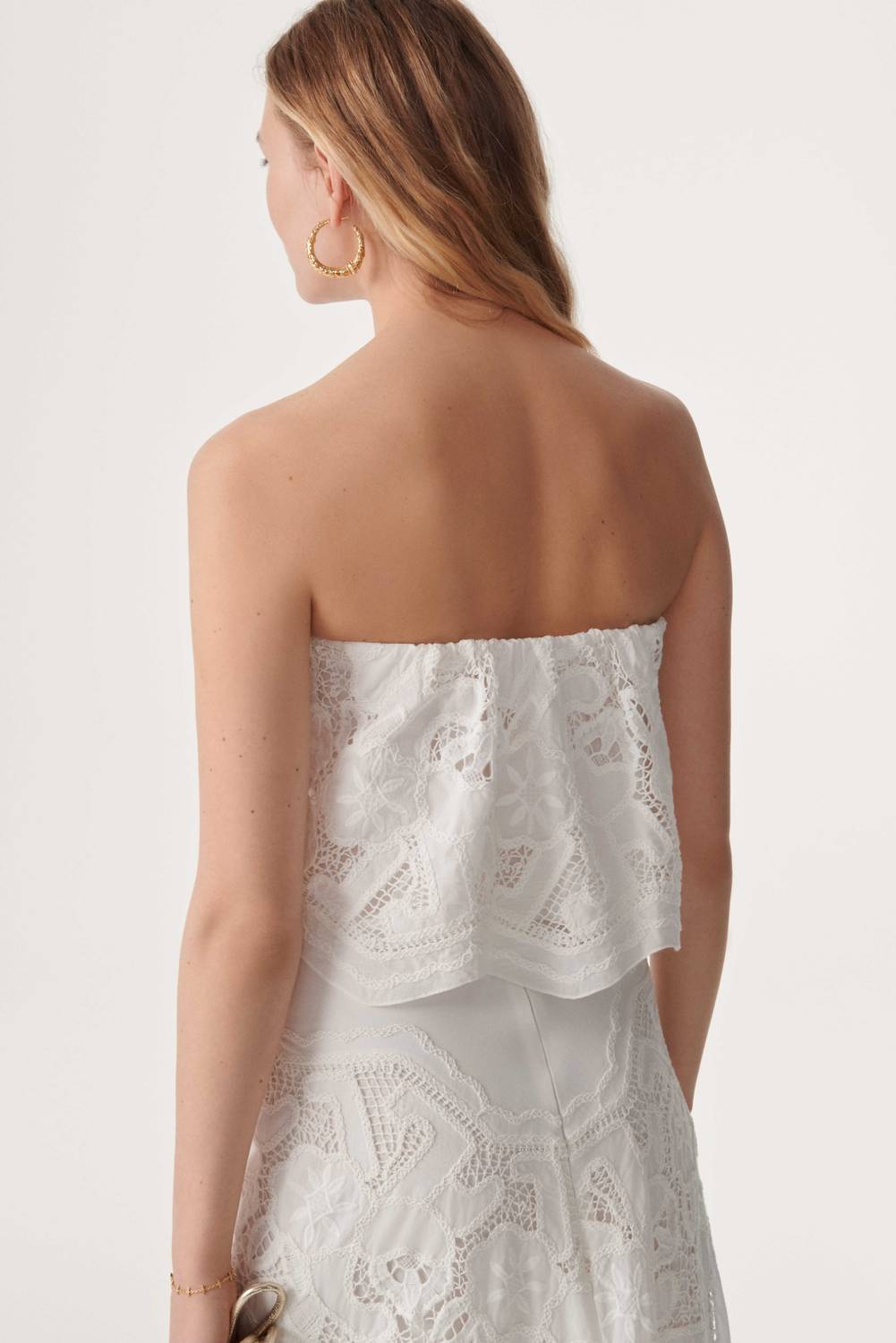 Inge Strapless Top In Ivory