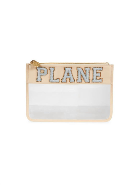 Clear Flat Pouch In Sand