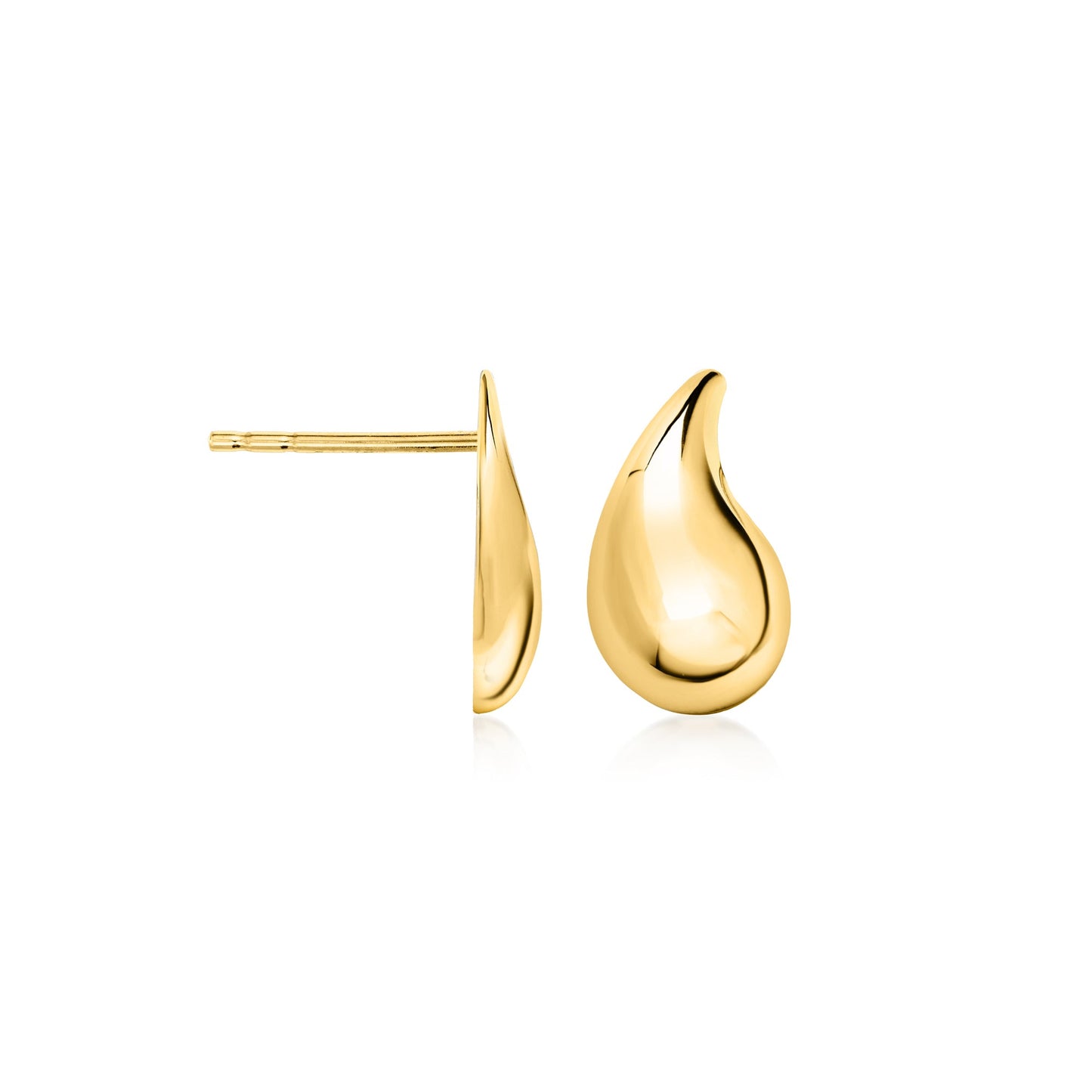 RS Pure by Ross-Simons 14kt Yellow Gold Mini Teardrop Earrings