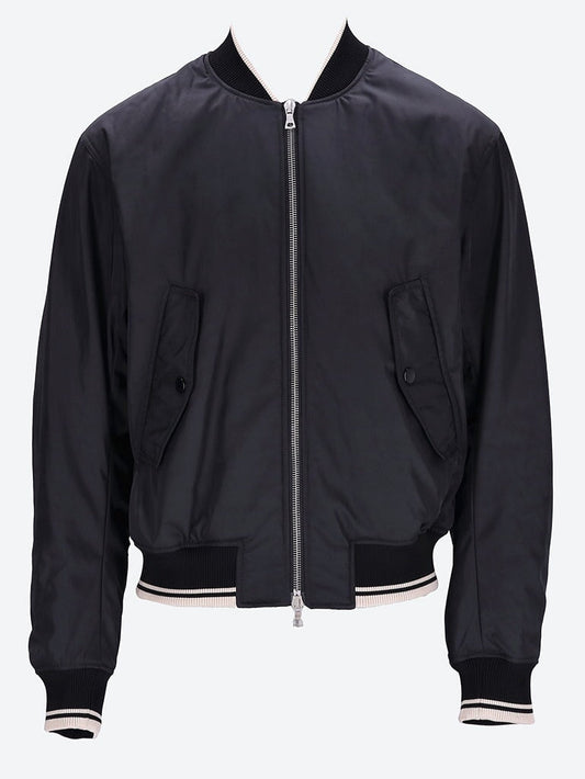 Loose fit bomber jacket with zip de