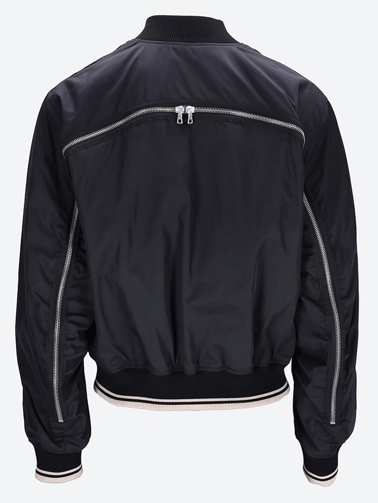 Loose fit bomber jacket with zip de