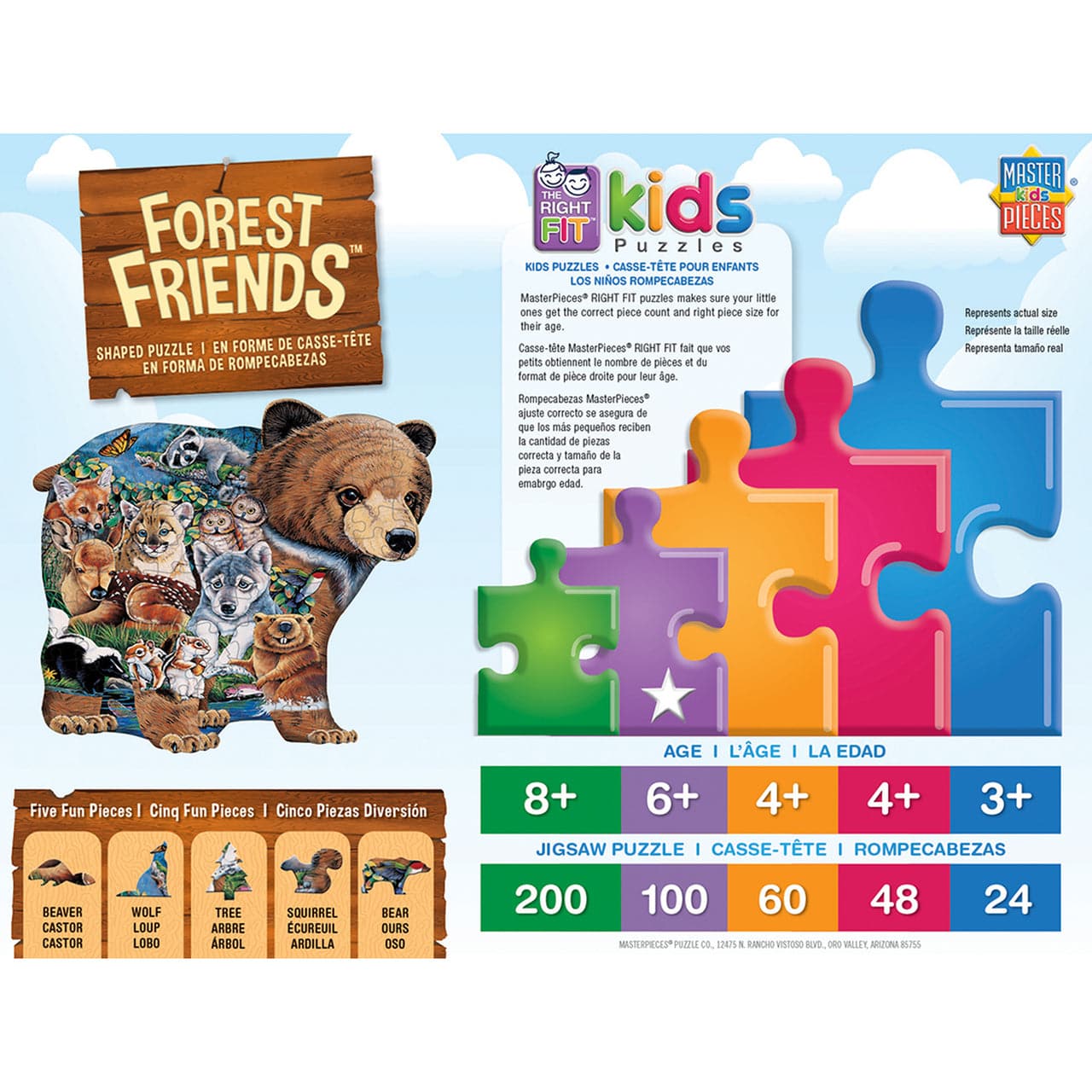 Forest Friends - 100 Piece Shaped Puzzle