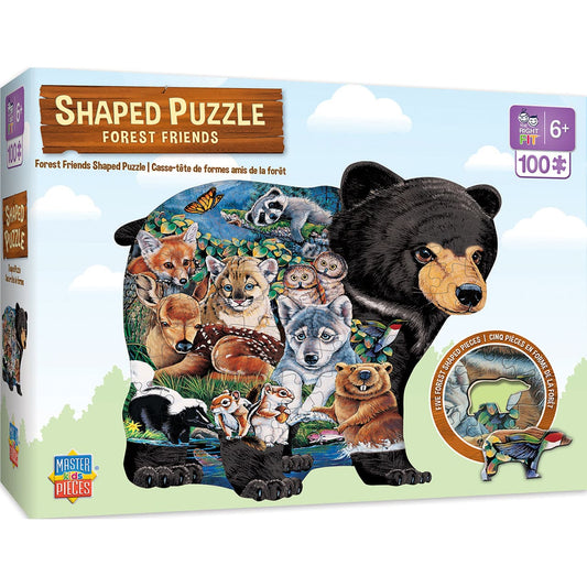 Forest Friends - 100 Piece Shaped Puzzle