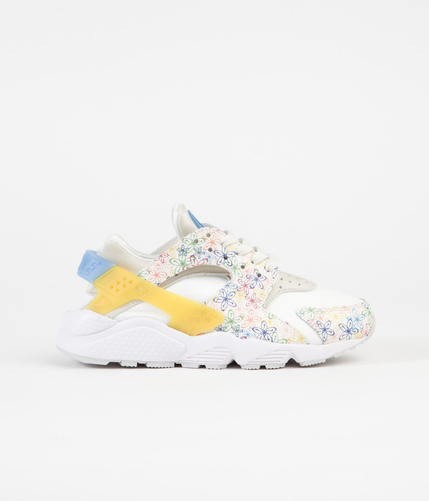 Nike Womens Air Huarache Shoes - Sail / University Blue - Vivid Sulfur