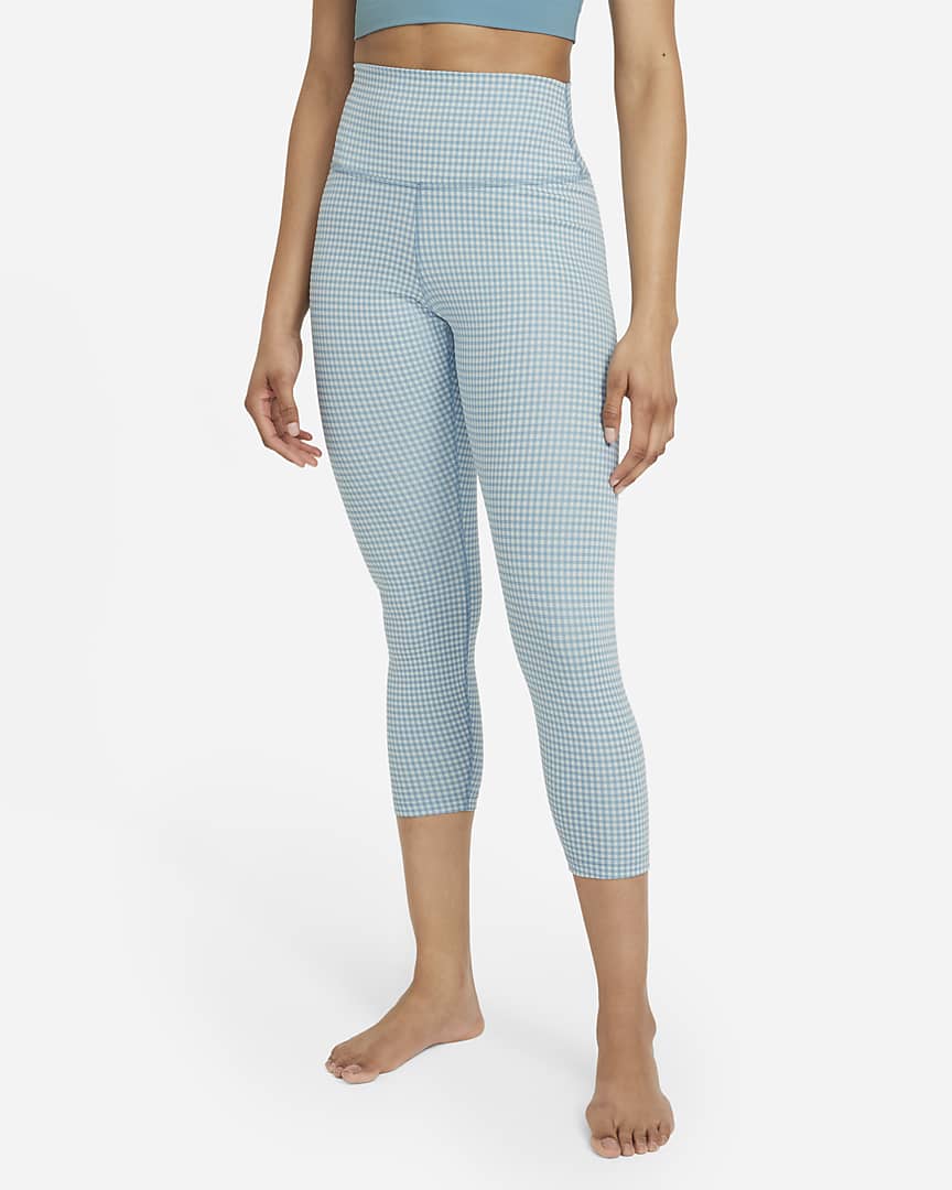 Nike Women's High-Waisted 3/4 Women's Leggings -Light Blue